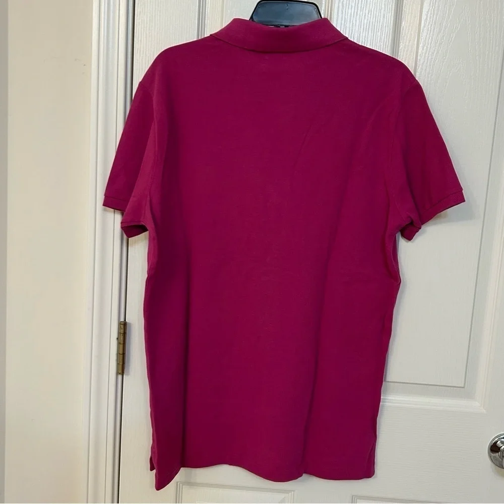 Polo Ralph Lauren Men’s Custom Slim Fit Mesh Polo Shirt in Pink Size M